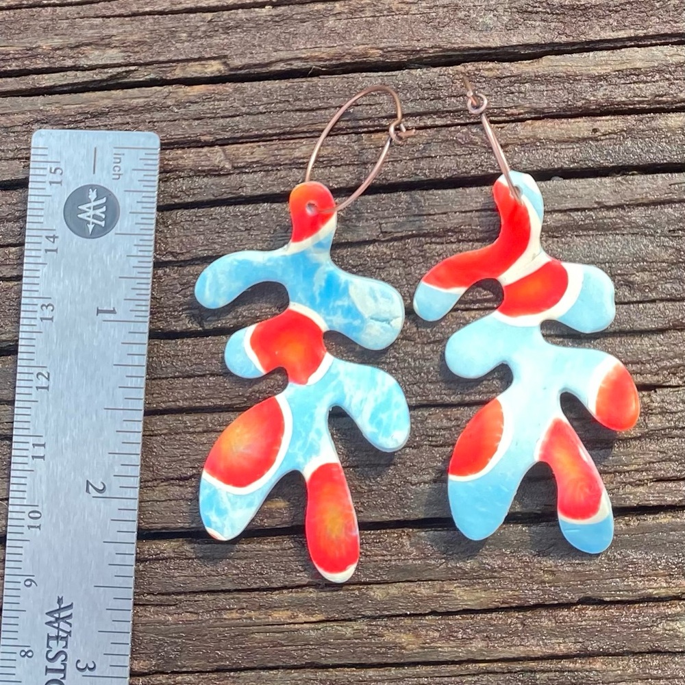 Handcrafted Colorful Abstract Earrings